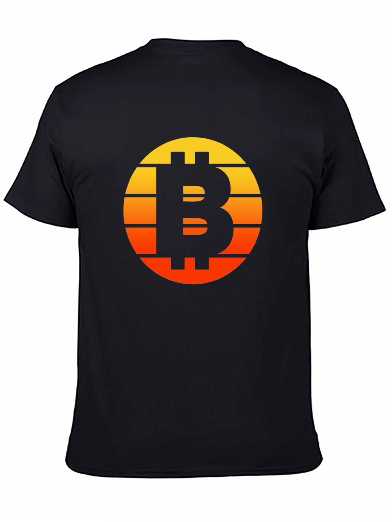 Bitcoin Sunset Graphic Tee - Crypto Enthusiast T-Shirt