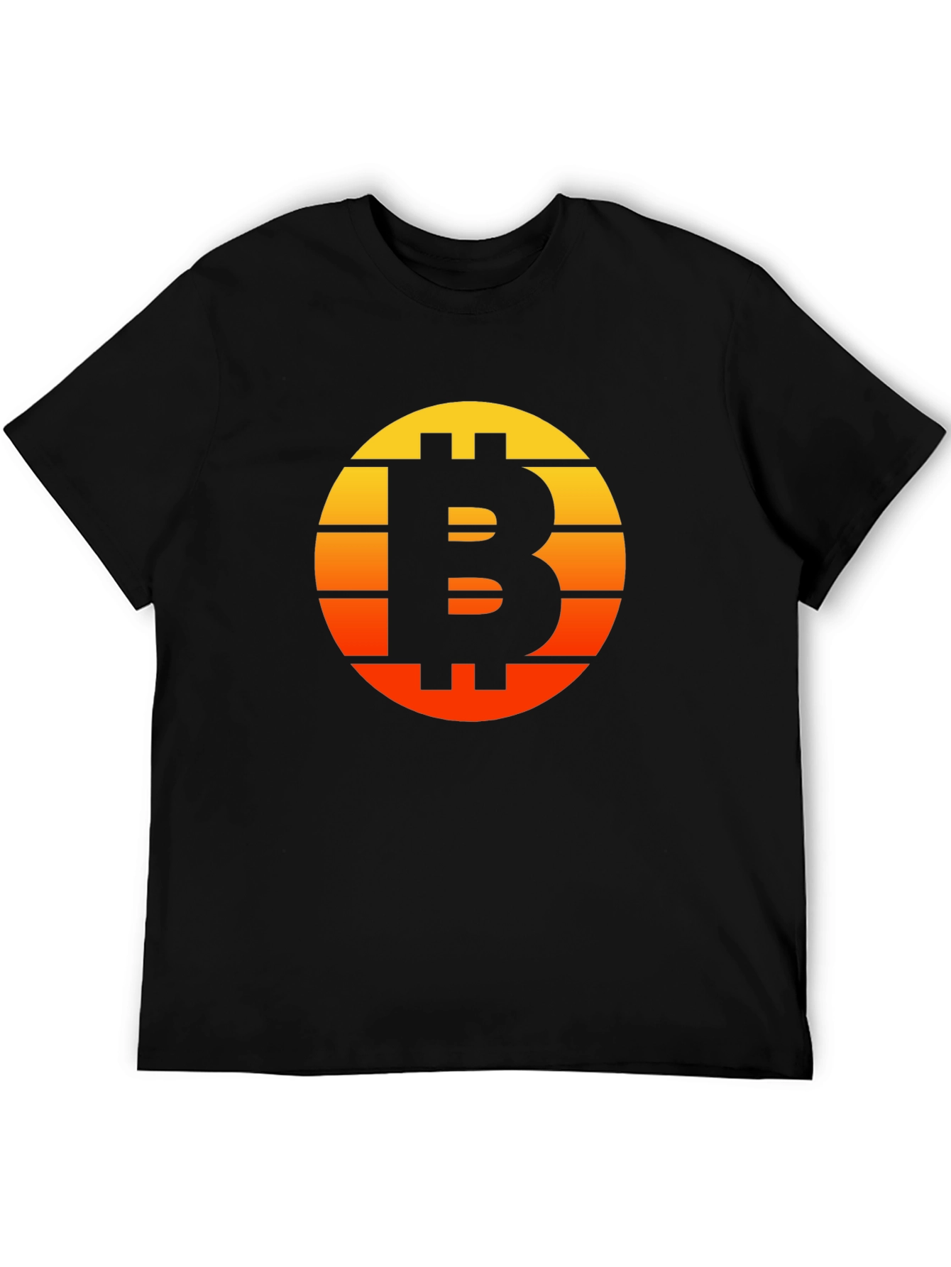Bitcoin Sunset Graphic Tee - Crypto Enthusiast T-Shirt