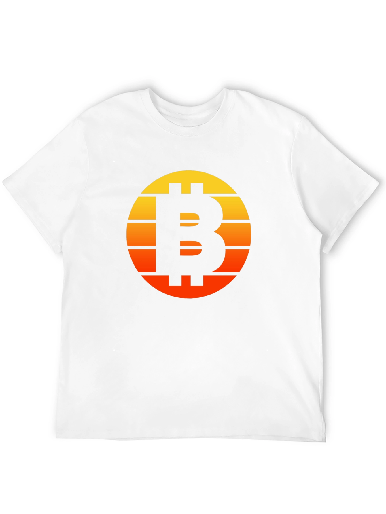 Bitcoin Sunset Graphic Tee - Crypto Enthusiast T-Shirt