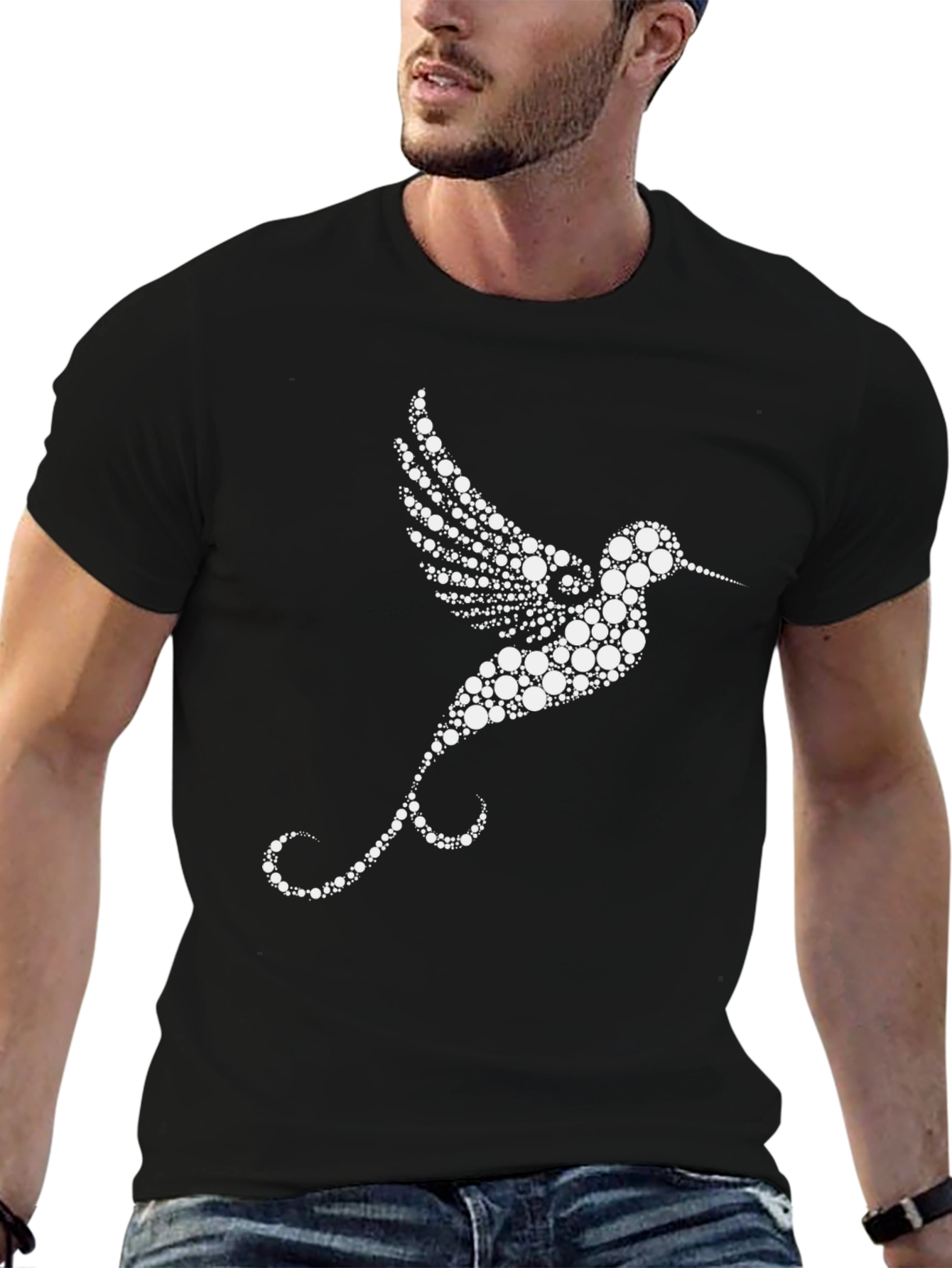 Hummingbird Circle Design T-Shirt