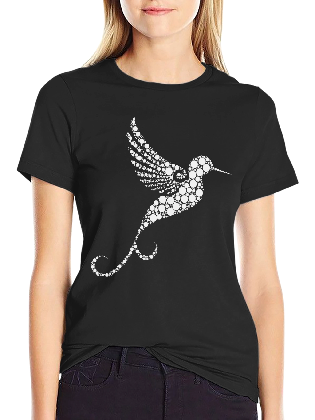 Hummingbird Circle Design T-Shirt