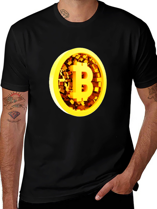 Bitcoin Black T-Shirt - Crypto Currency Graphic Tee