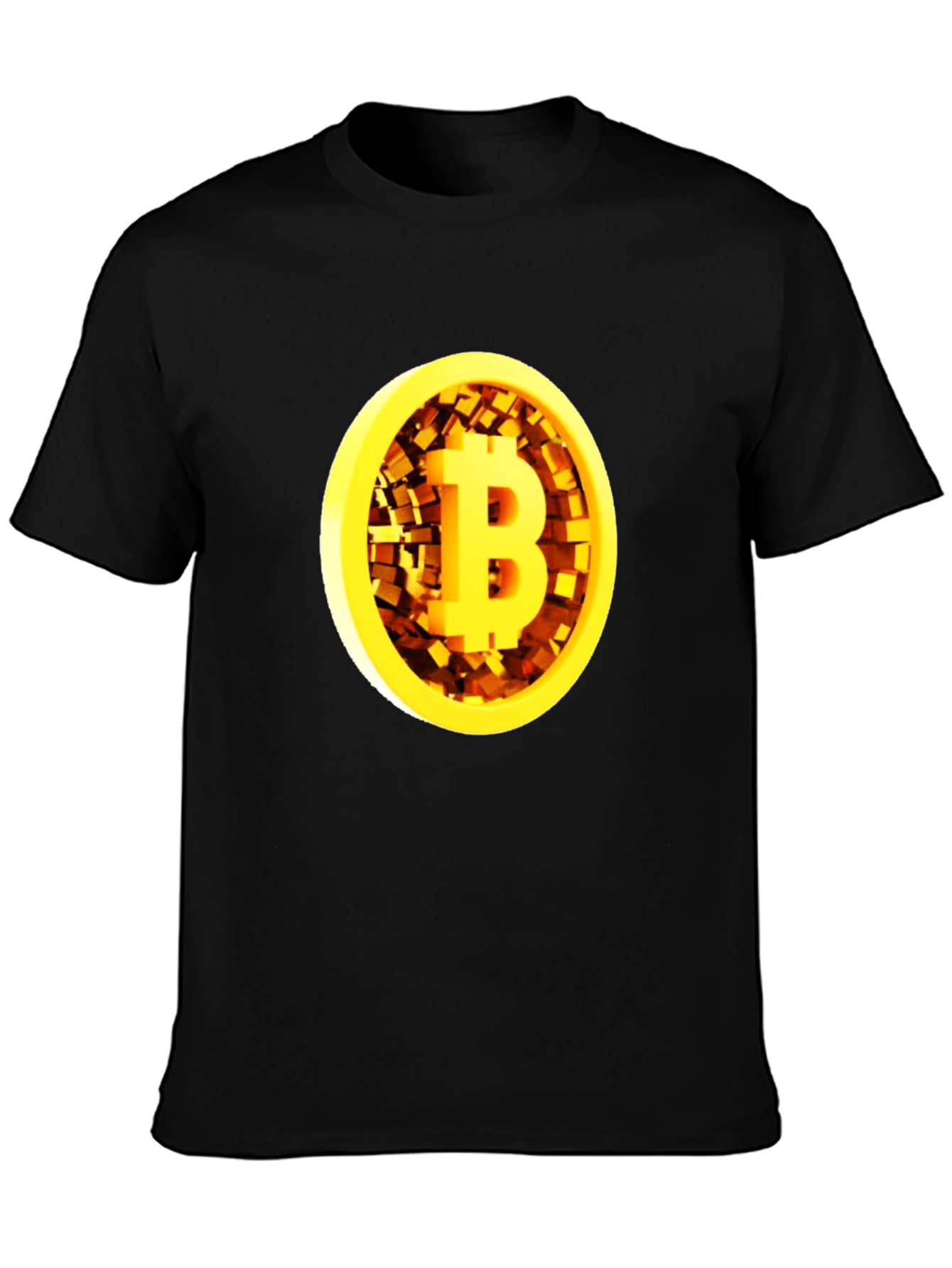 Bitcoin Black T-Shirt - Crypto Currency Graphic Tee