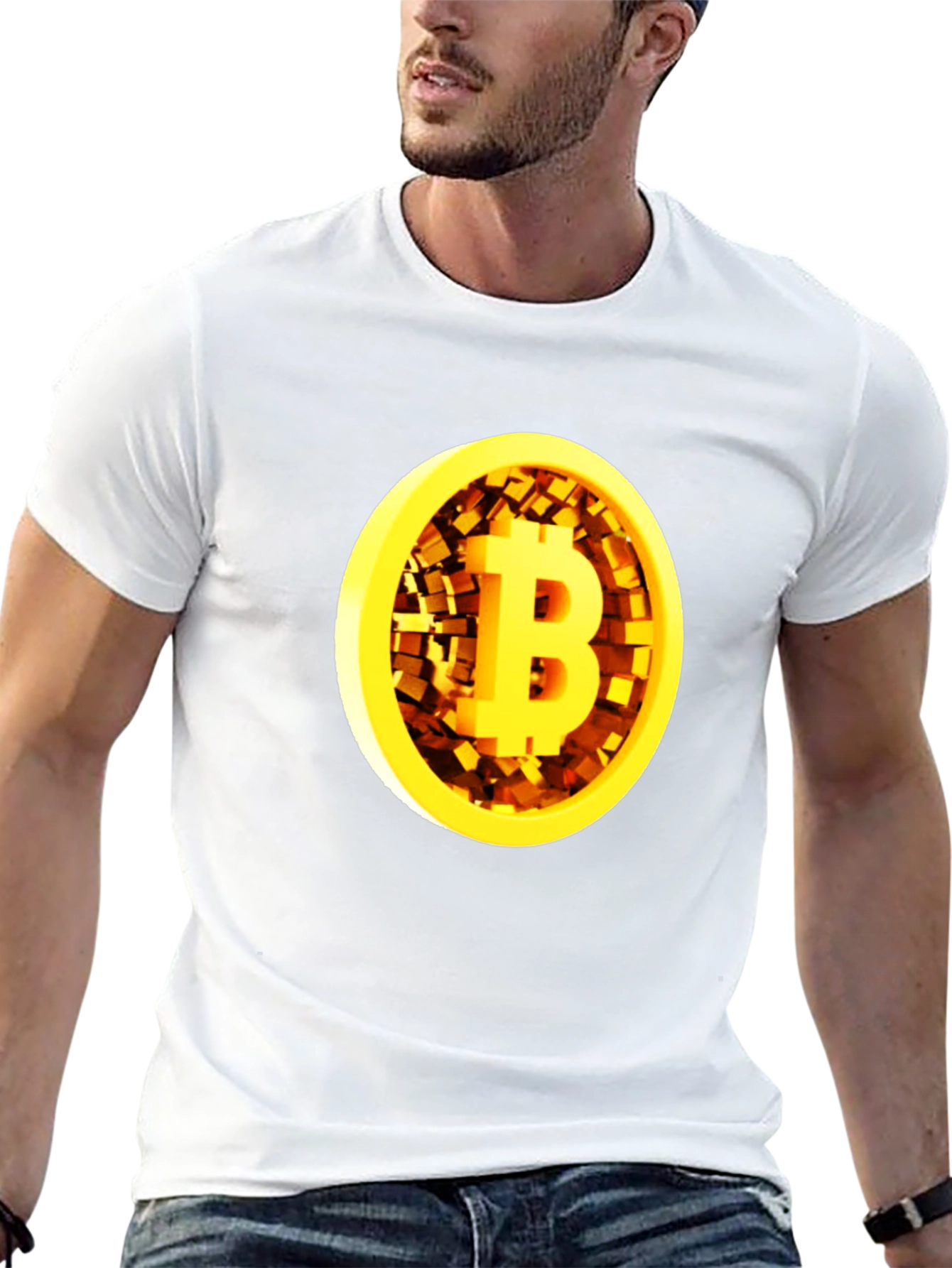 Bitcoin Black T-Shirt - Crypto Currency Graphic Tee