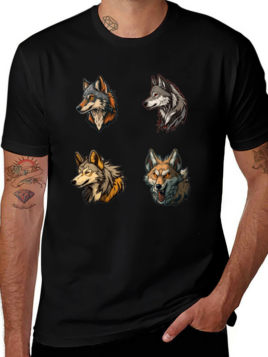 Wolf Pack T-Shirt - Graphic Print Tee