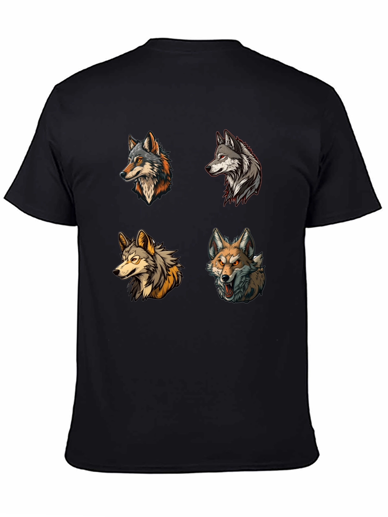 Wolf Pack T-Shirt - Graphic Print Tee
