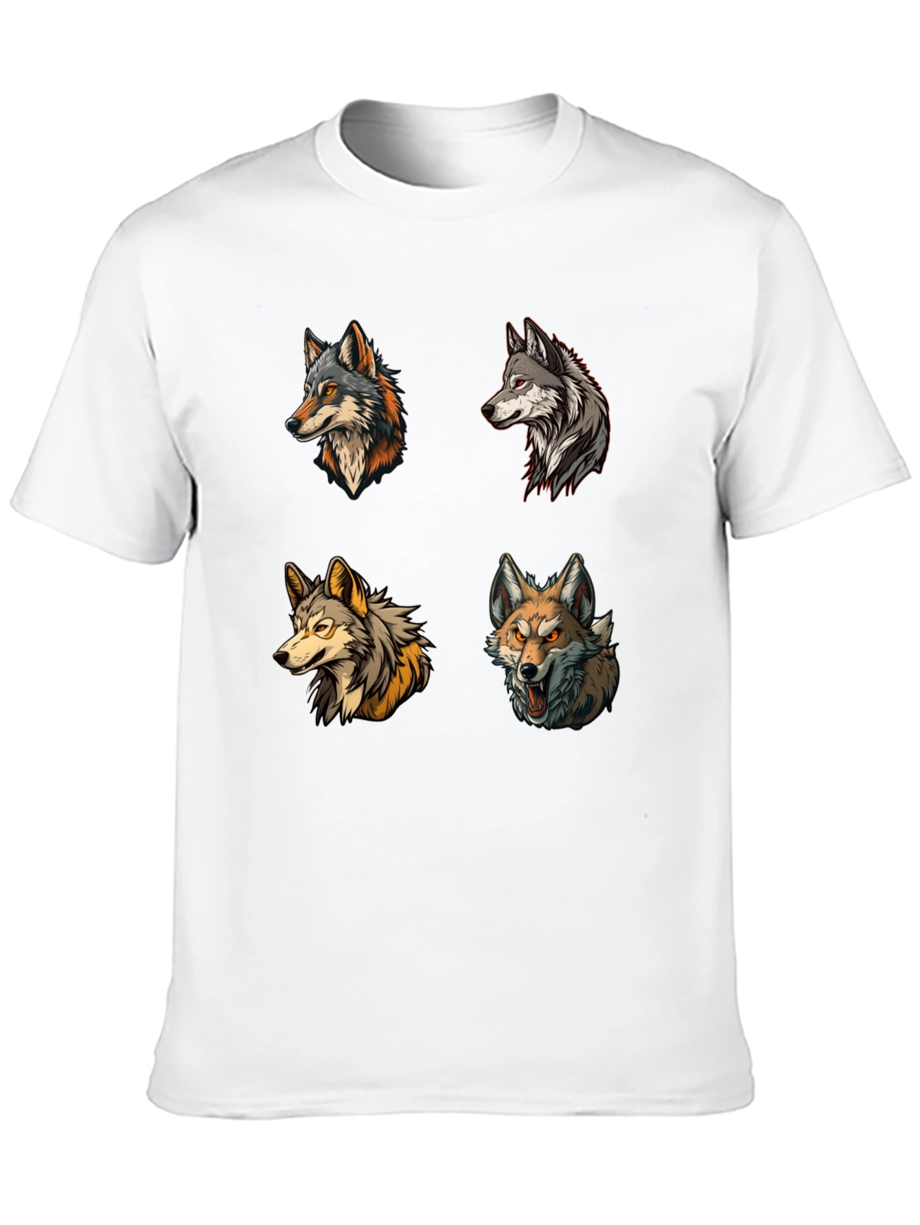 Wolf Pack T-Shirt - Graphic Print Tee