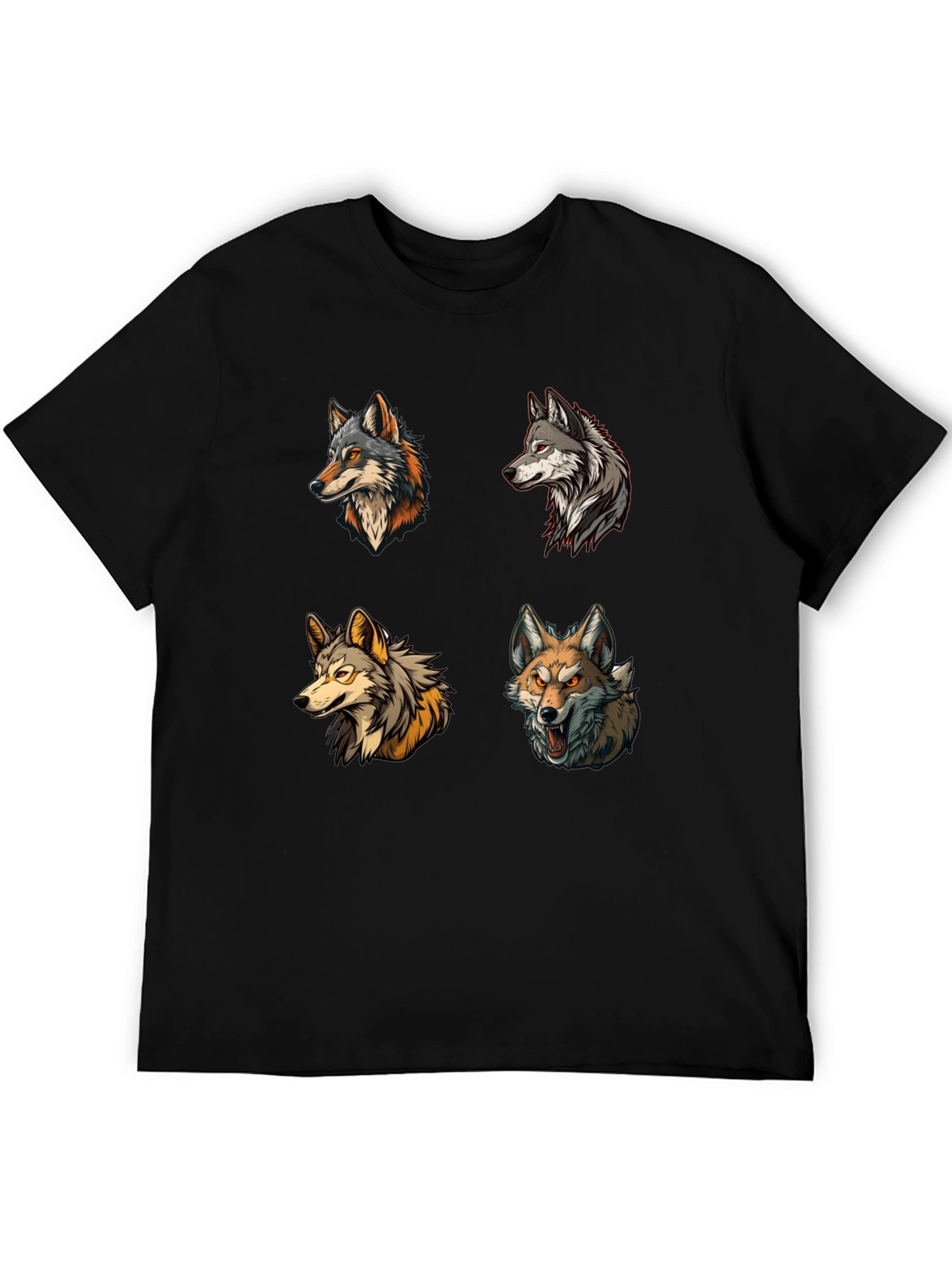 Wolf Pack T-Shirt - Graphic Print Tee