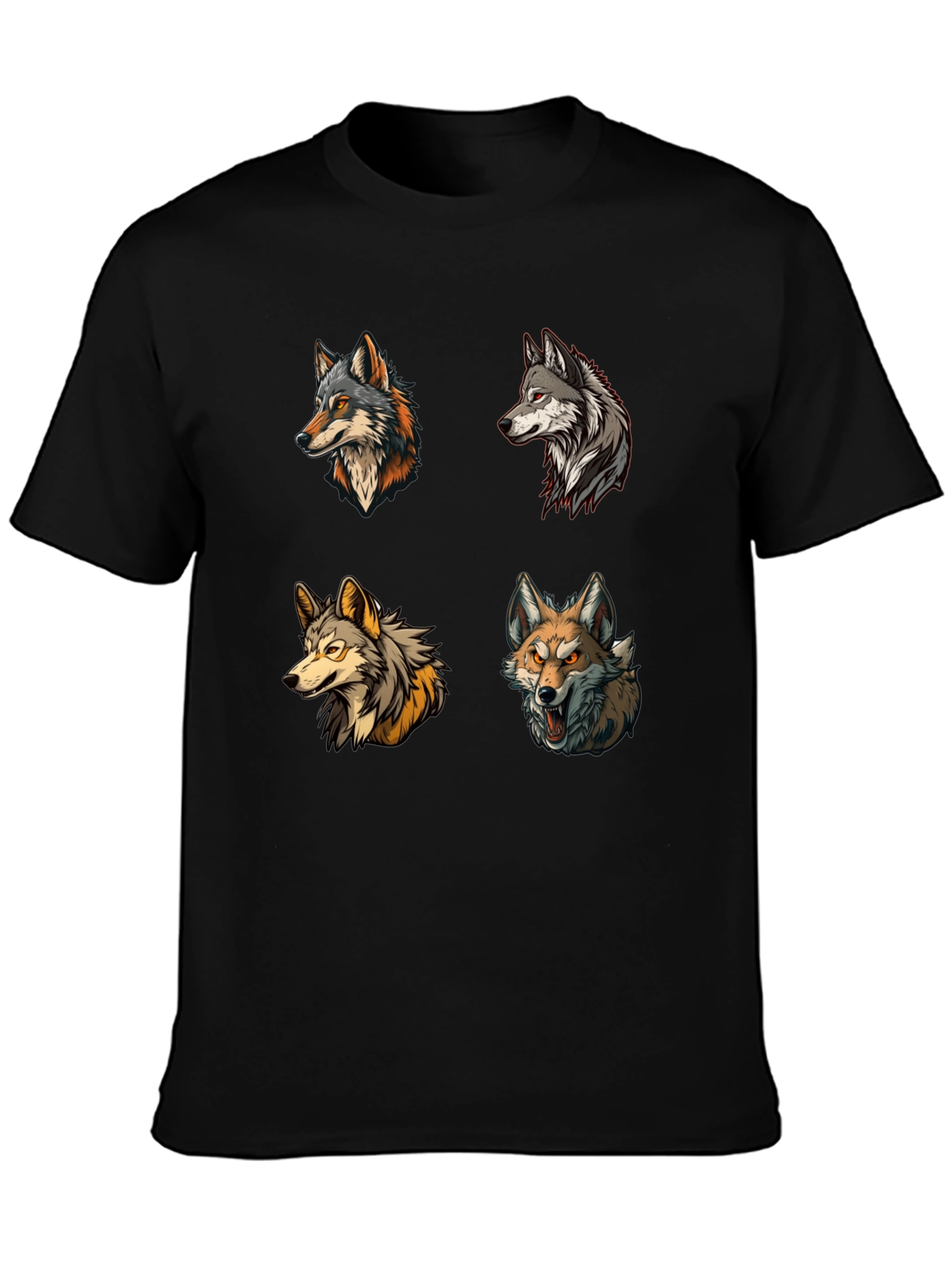 Wolf Pack T-Shirt - Graphic Print Tee