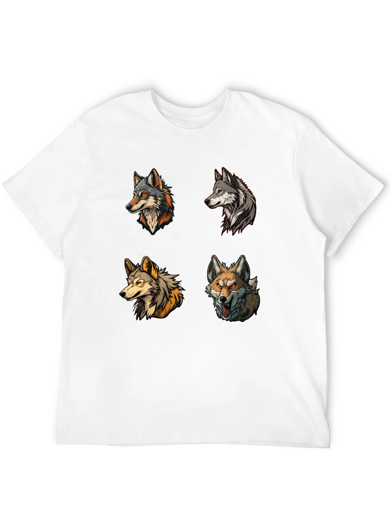 Wolf Pack T-Shirt - Graphic Print Tee