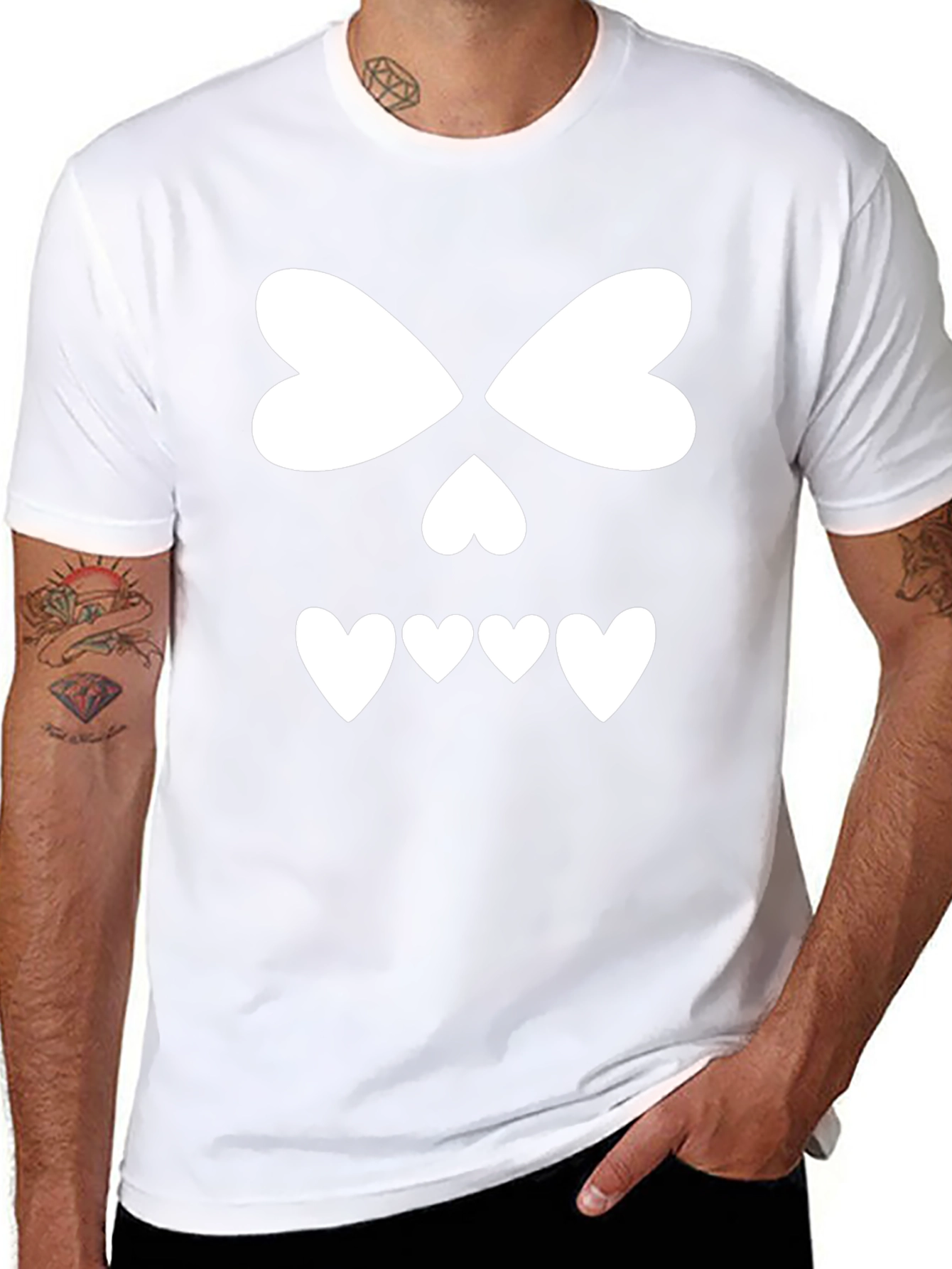 Heart Face Graphic Tee