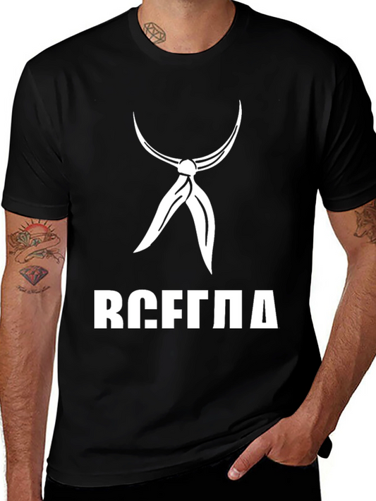 Retro Black T-Shirt with Nautical Scarf Design
