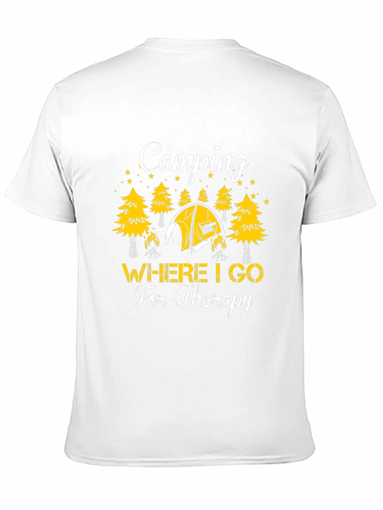Camping Therapy T-Shirt - Unisex Black Tee