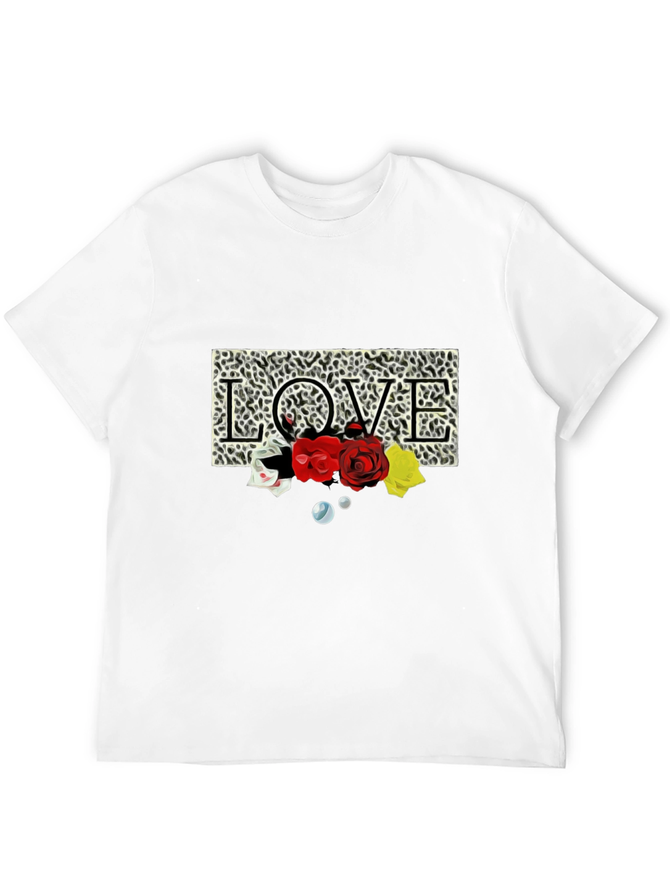 Leopard Love Roses Graphic T-Shirt