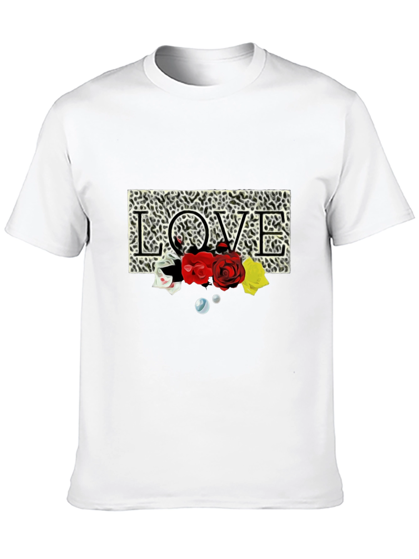 Leopard Love Roses Graphic T-Shirt