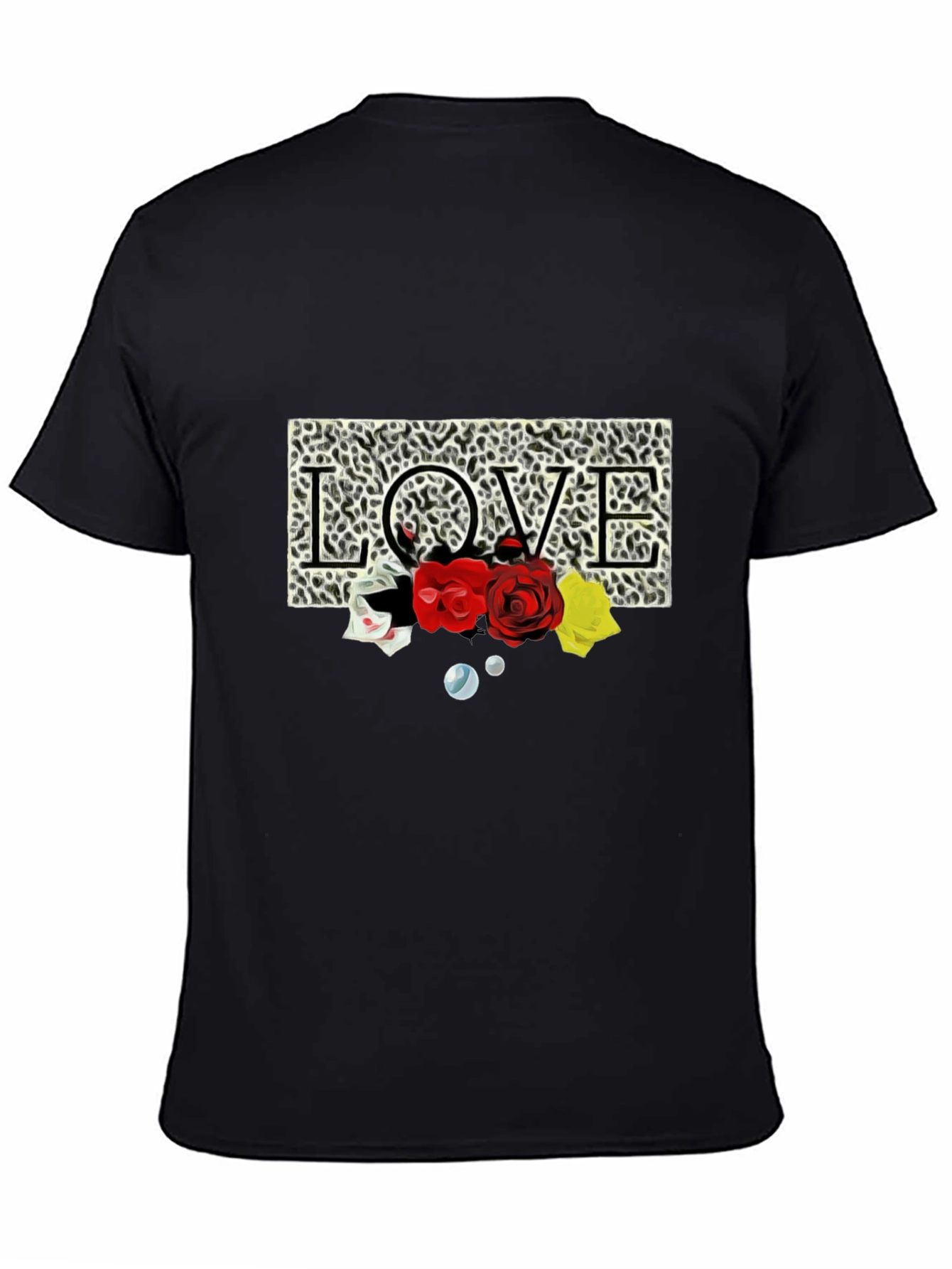 Leopard Love Roses Graphic T-Shirt