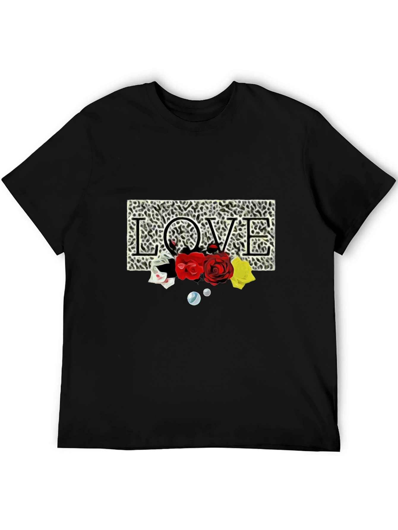 Leopard Love Roses Graphic T-Shirt