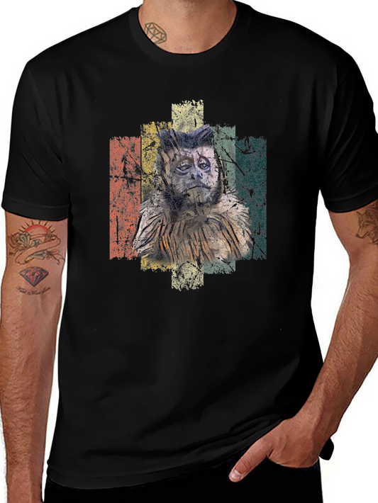 Retro Owl Graphic Tee - Vintage Style Comfort