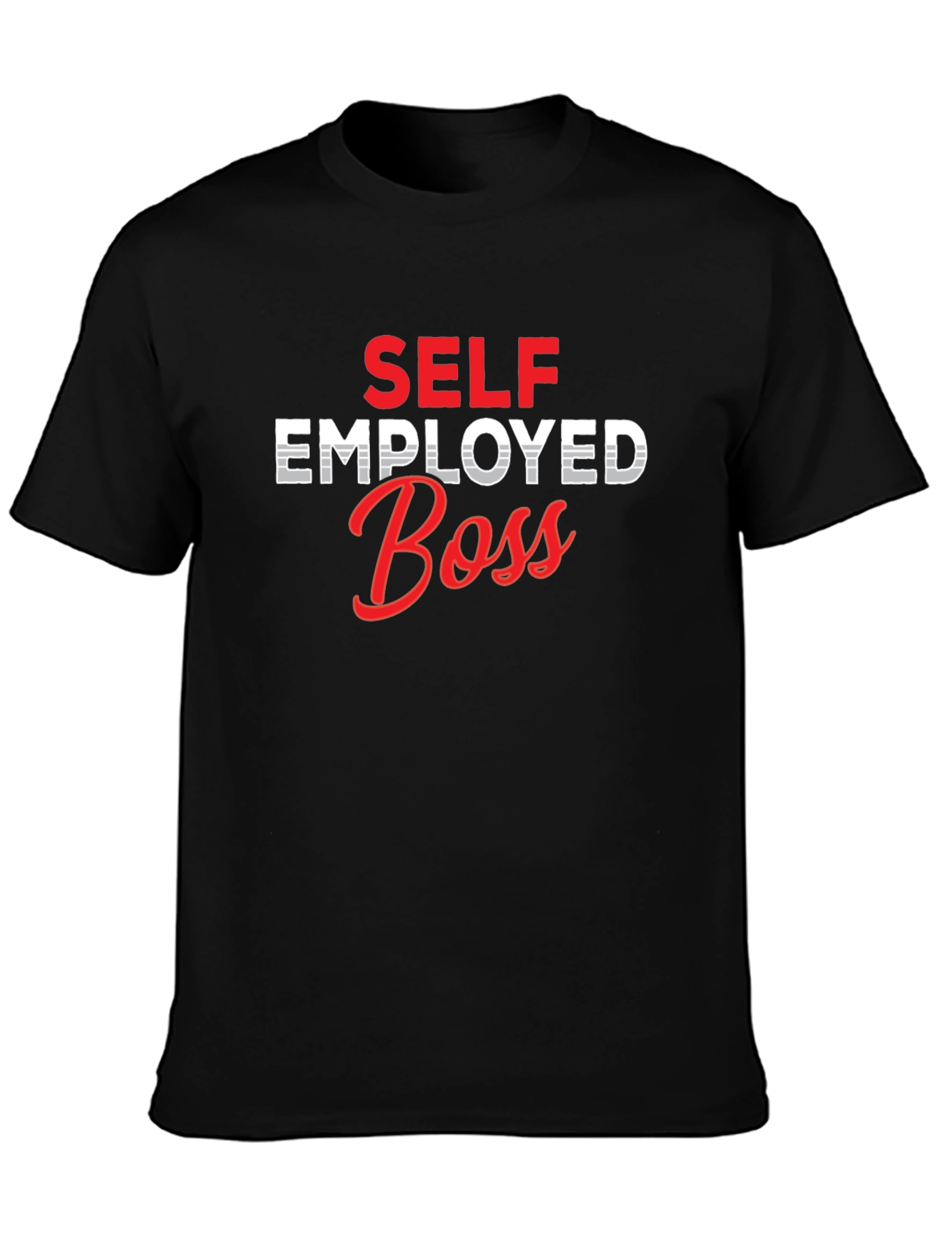 Self Employed Boss Graphic Tee - Black