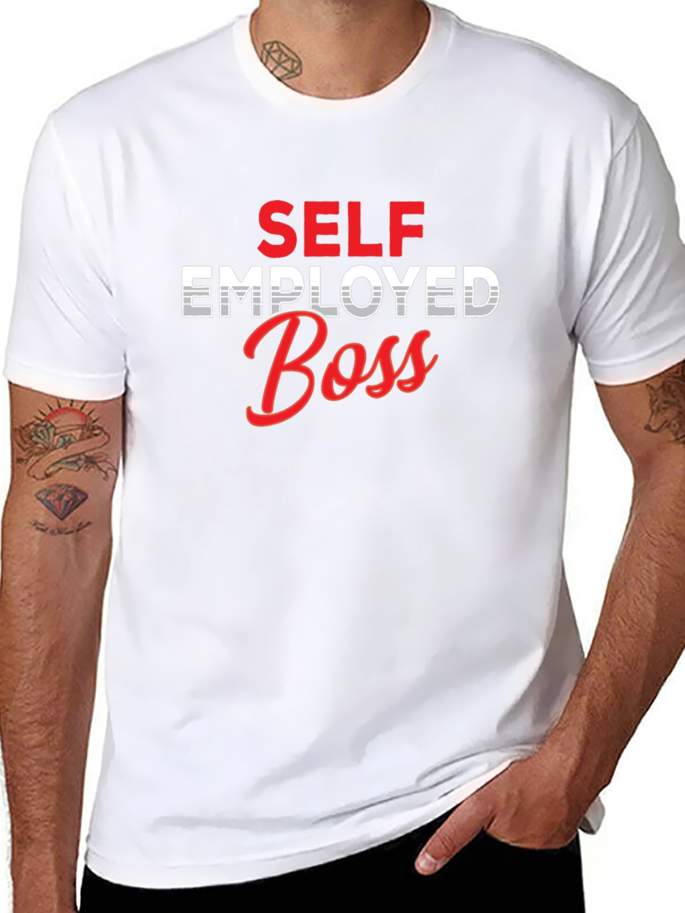 Self Employed Boss Graphic Tee - Black