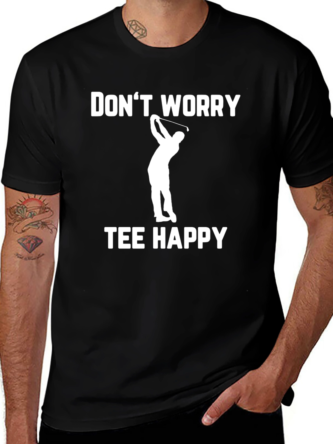 Dont Worry Tee Happy Golf T-Shirt