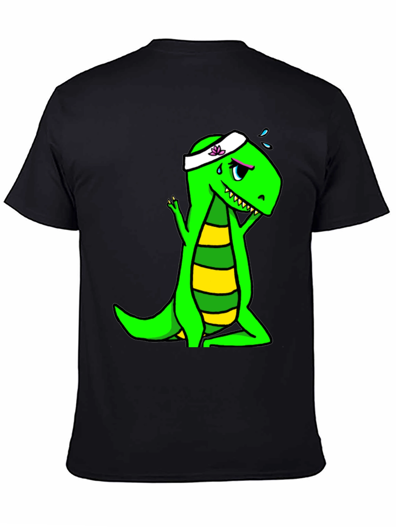 Dino Yoga Black T-Shirt