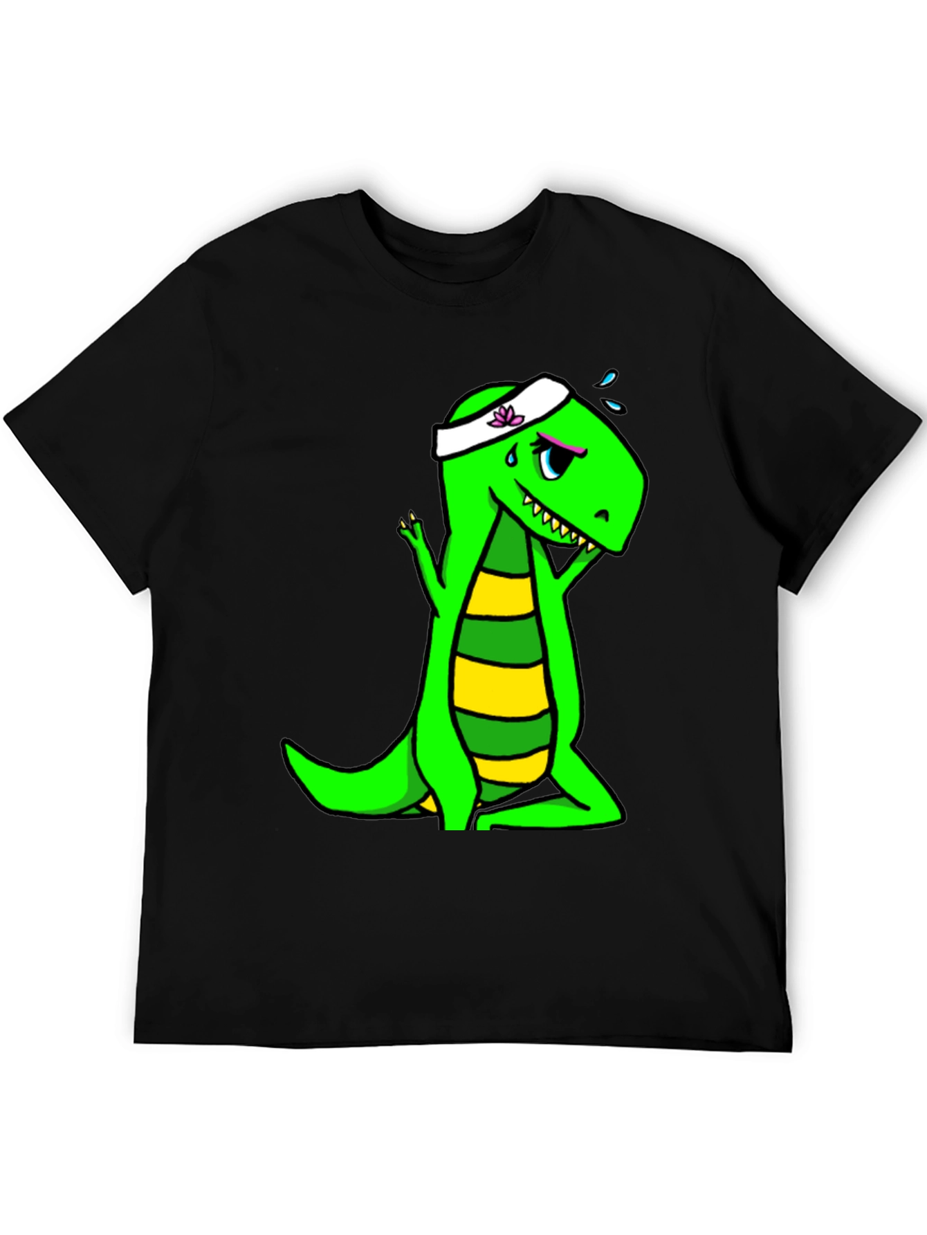 Dino Yoga Black T-Shirt