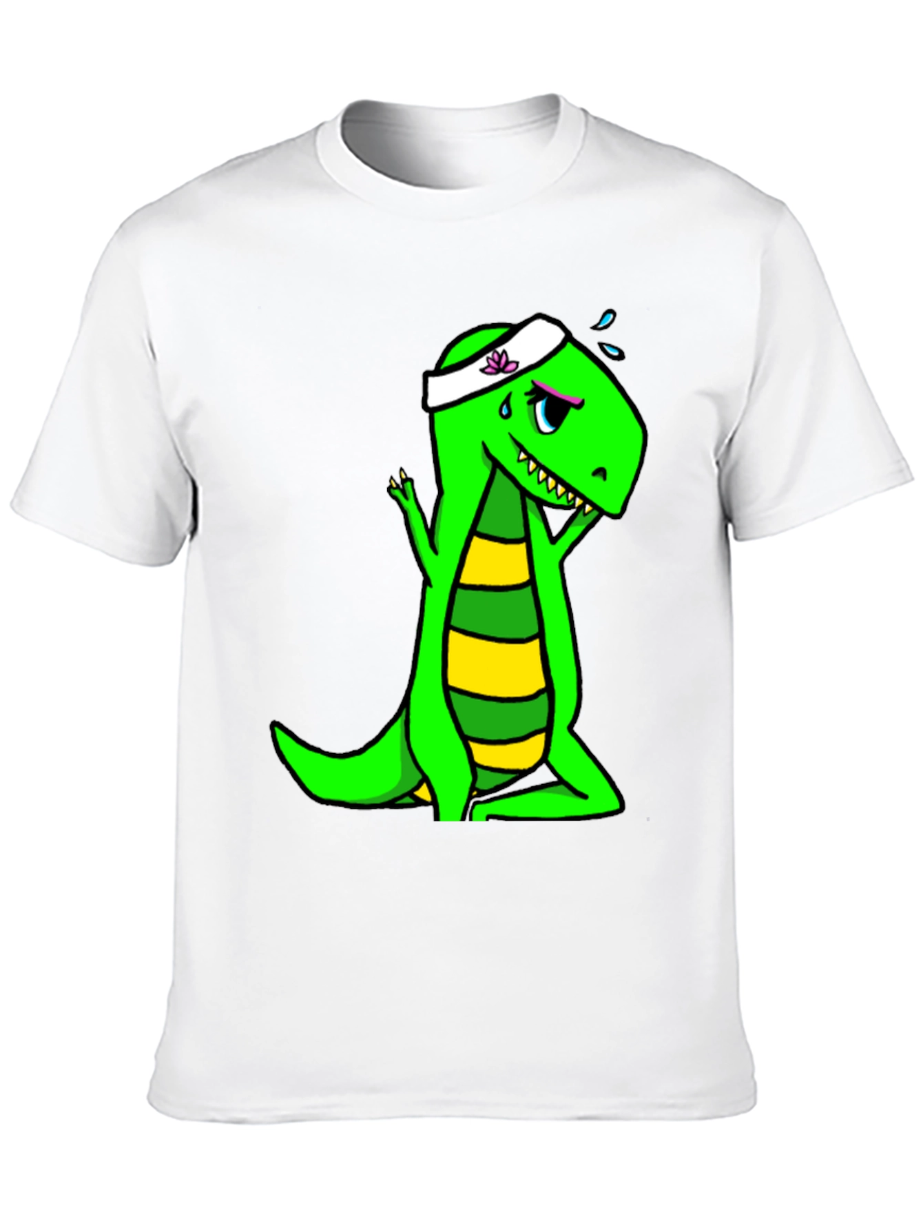 Dino Yoga Black T-Shirt