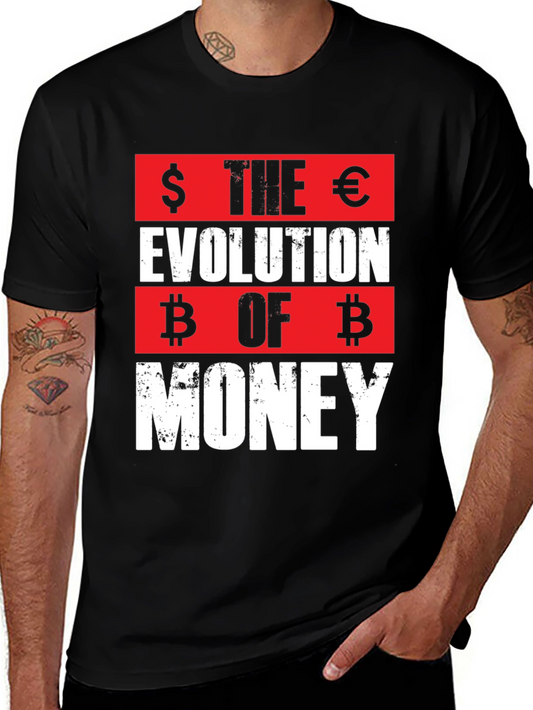 The Evolution of Money T-Shirt - Bitcoin Dollar Euro