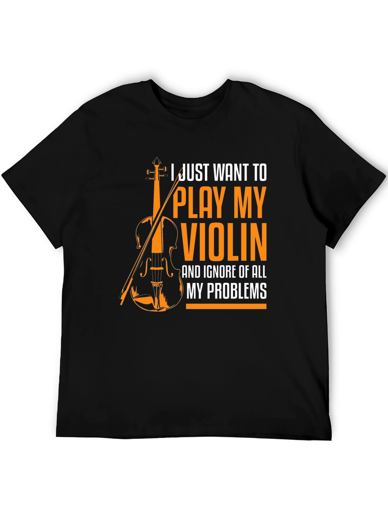 Violin Player Graphic T-Shirt: Ignore My Problems Tee