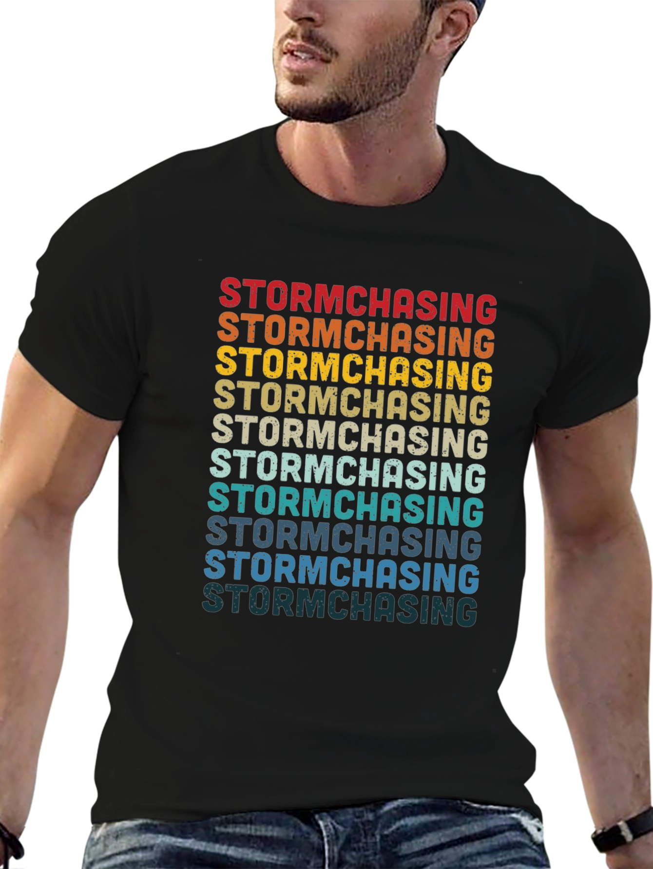Storm Chasing Retro Graphic T-Shirt
