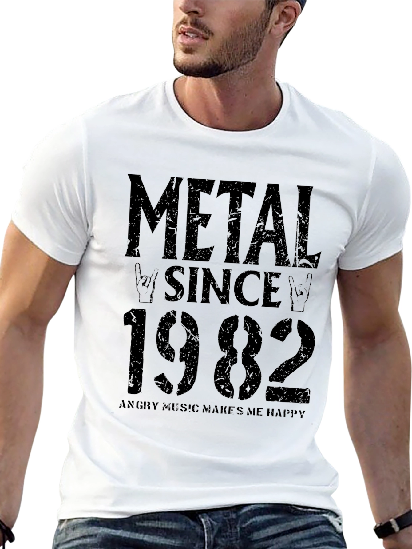 Metal Since 1982 Graphic Tee - Rock Music T-Shirt