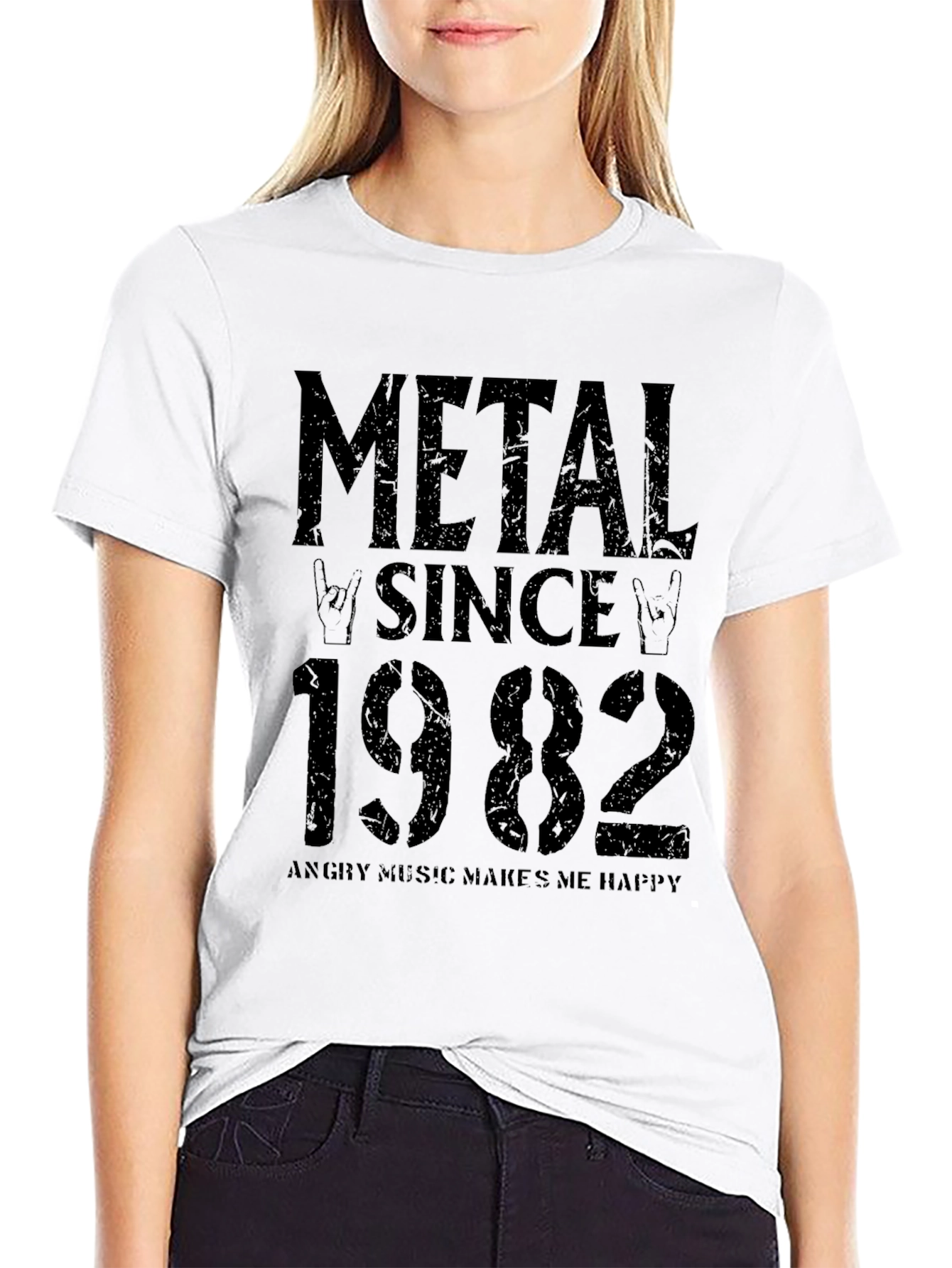 Metal Since 1982 Graphic Tee - Rock Music T-Shirt