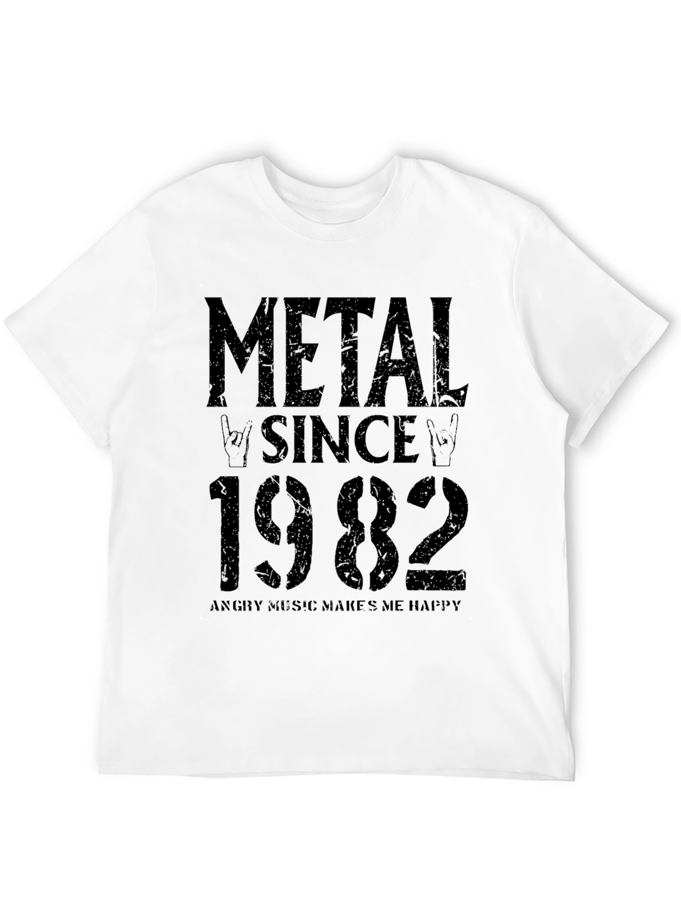 Metal Since 1982 Graphic Tee - Rock Music T-Shirt