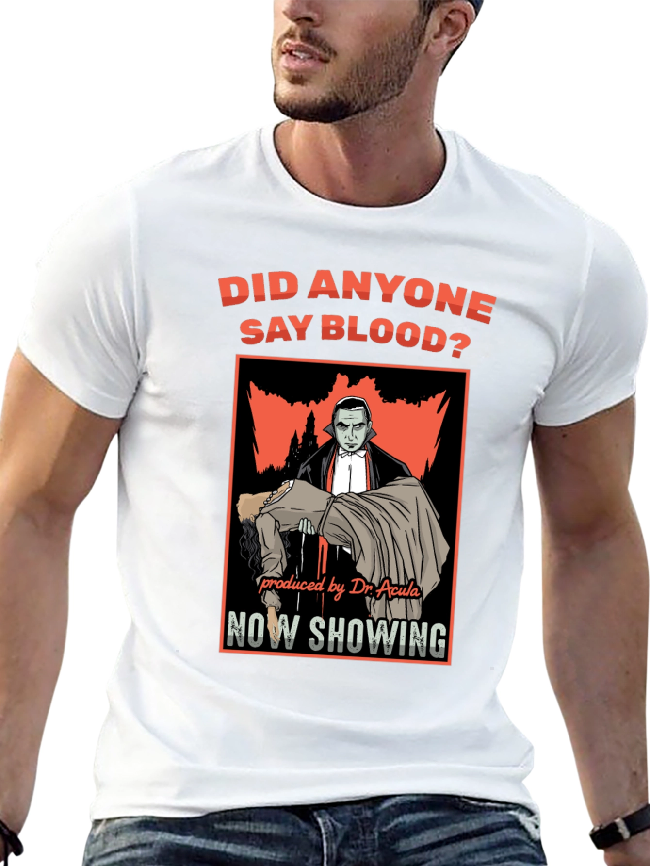 Dr. Acula Vampire T-Shirt - Did Anyone Say Blood?