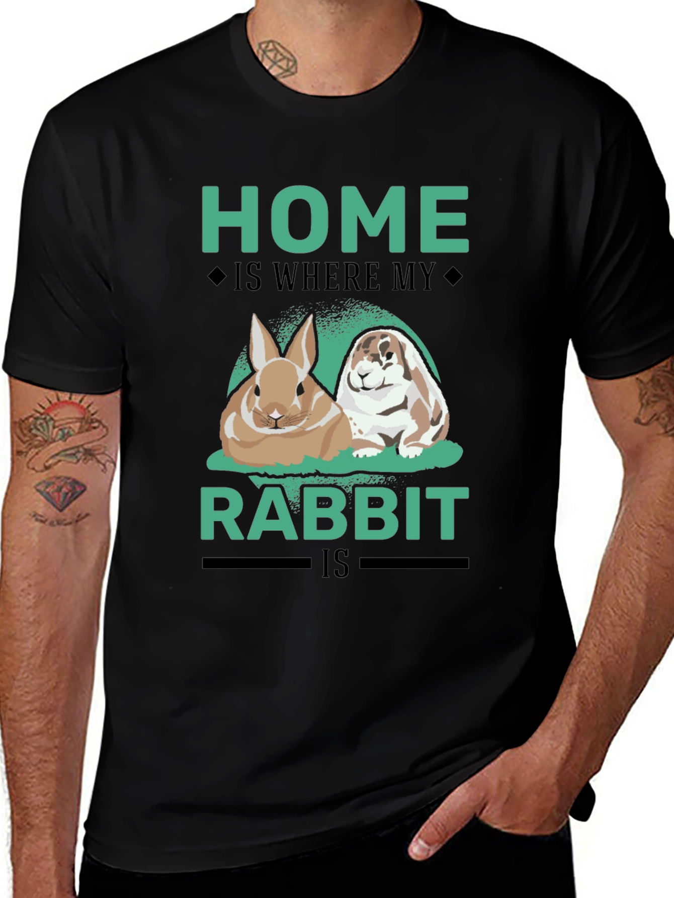 Home is Where My Rabbit Is T-Shirt