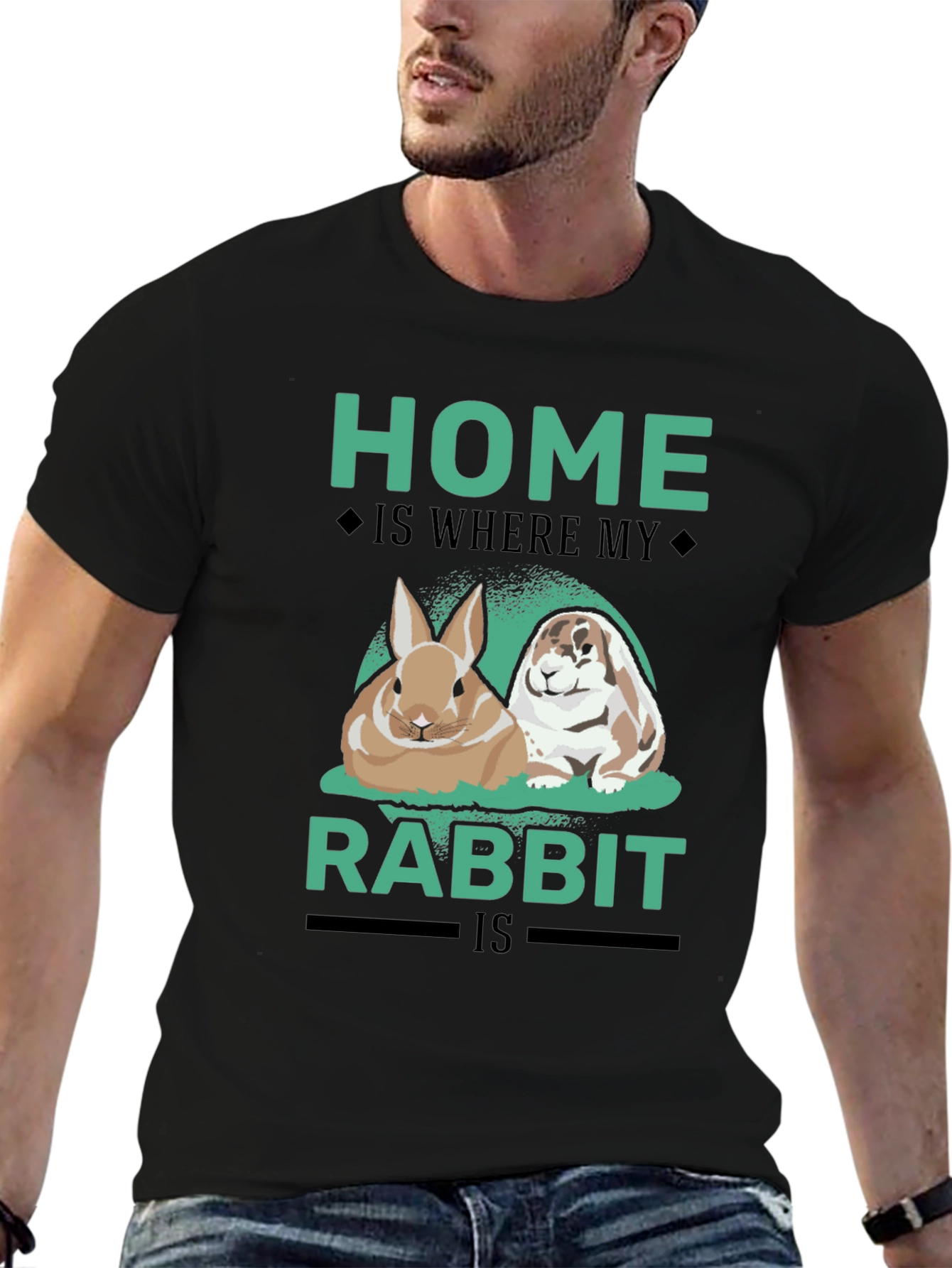 Home is Where My Rabbit Is T-Shirt