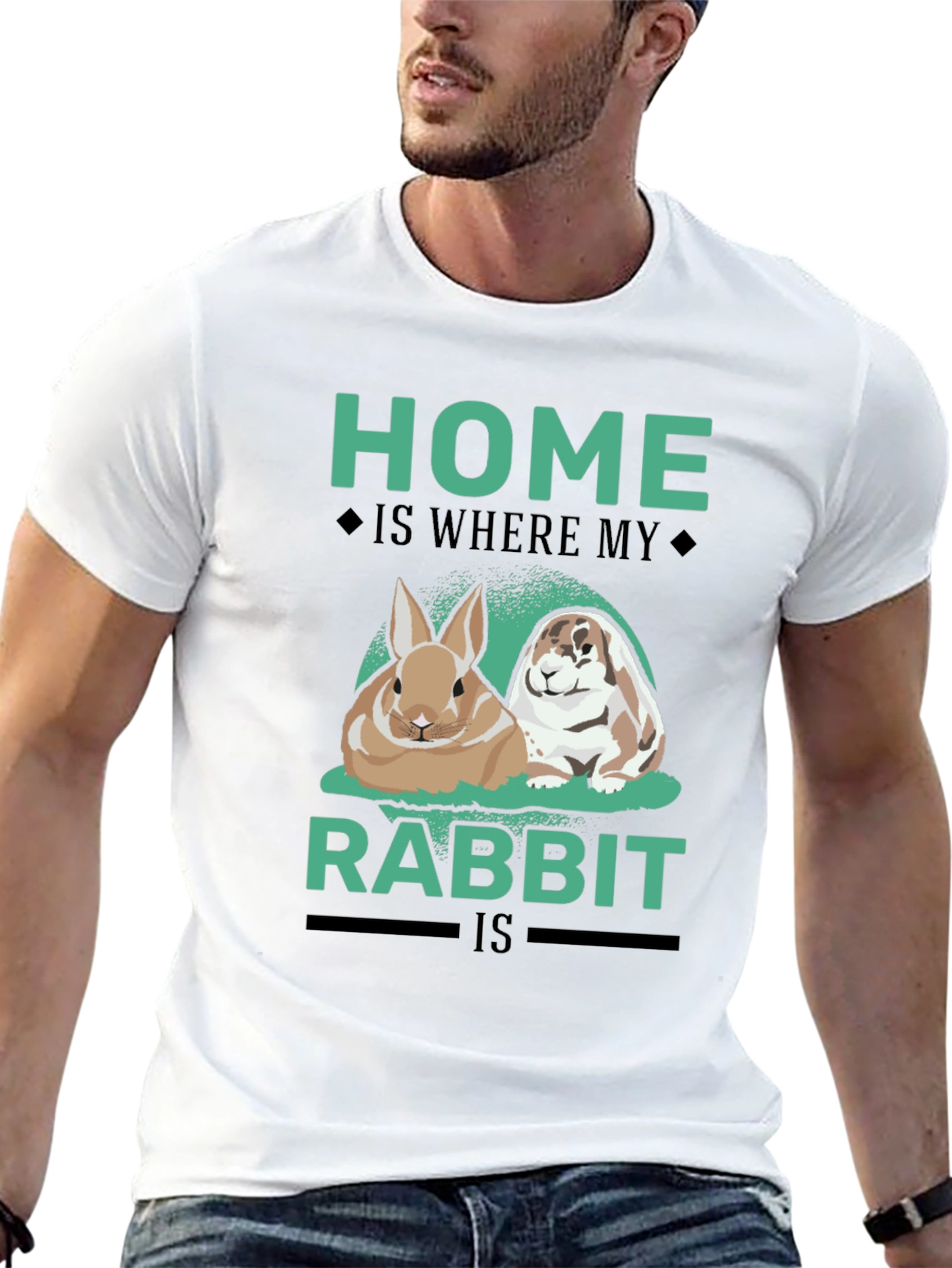 Home is Where My Rabbit Is T-Shirt