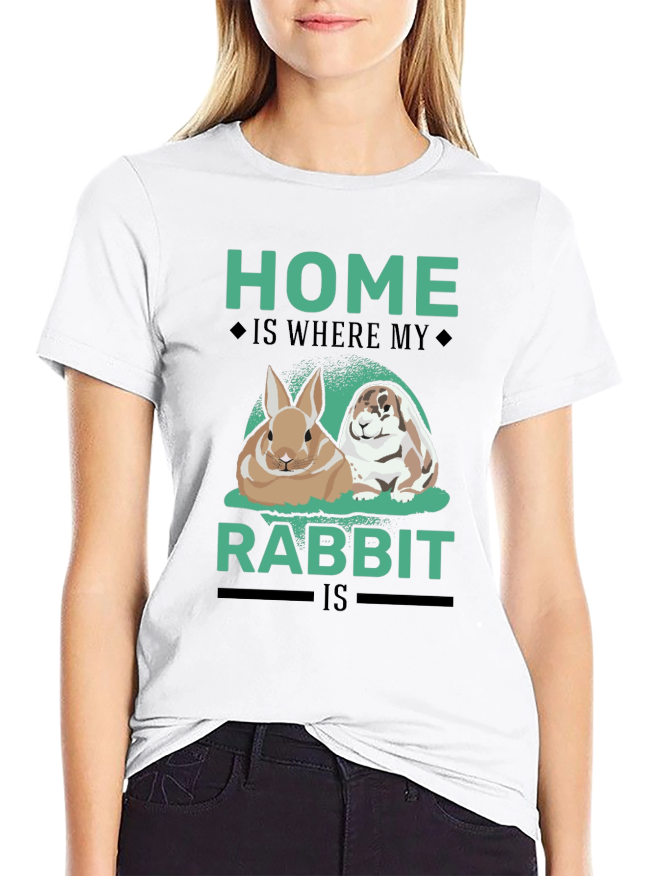 Home is Where My Rabbit Is T-Shirt