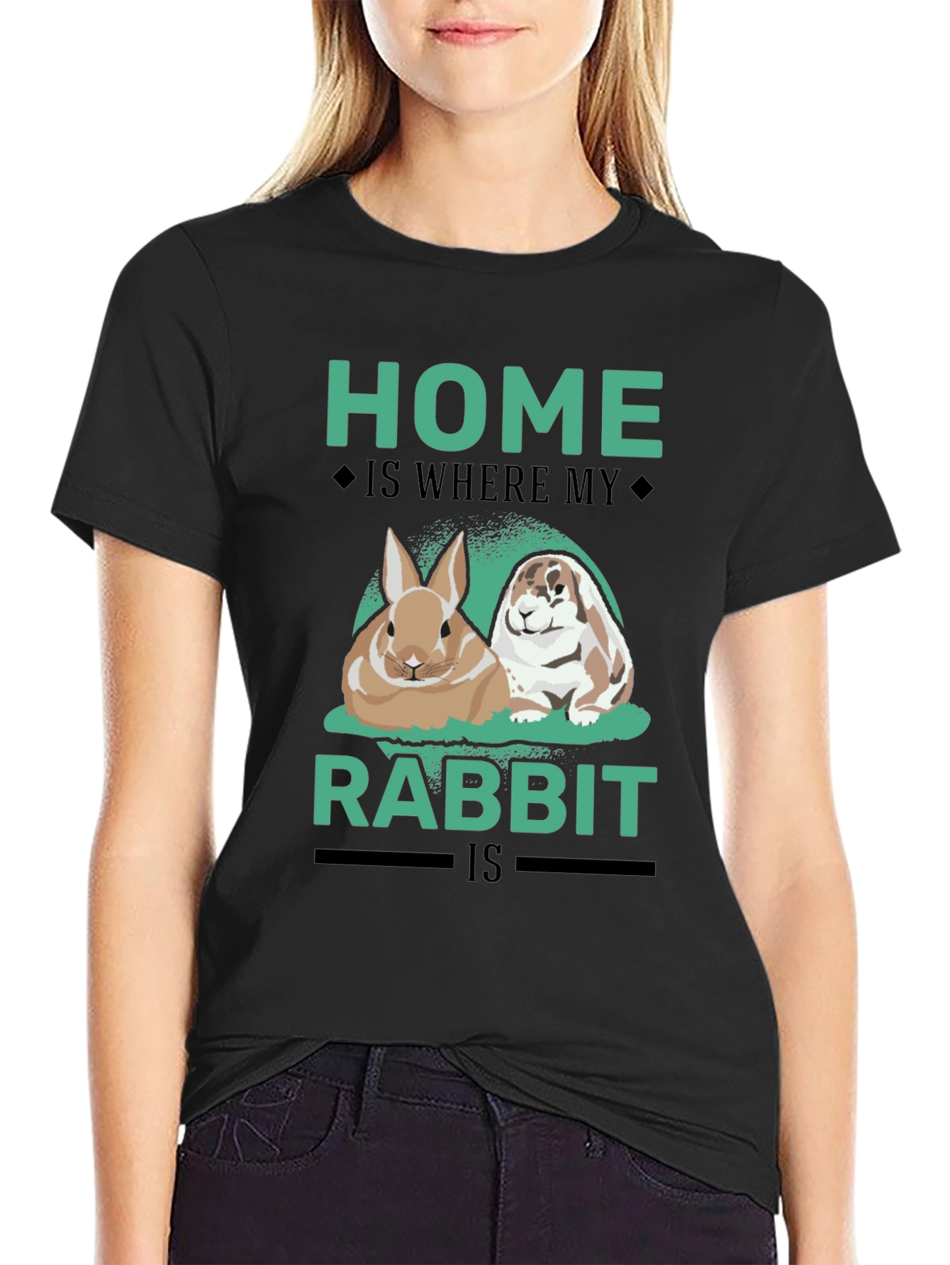 Home is Where My Rabbit Is T-Shirt