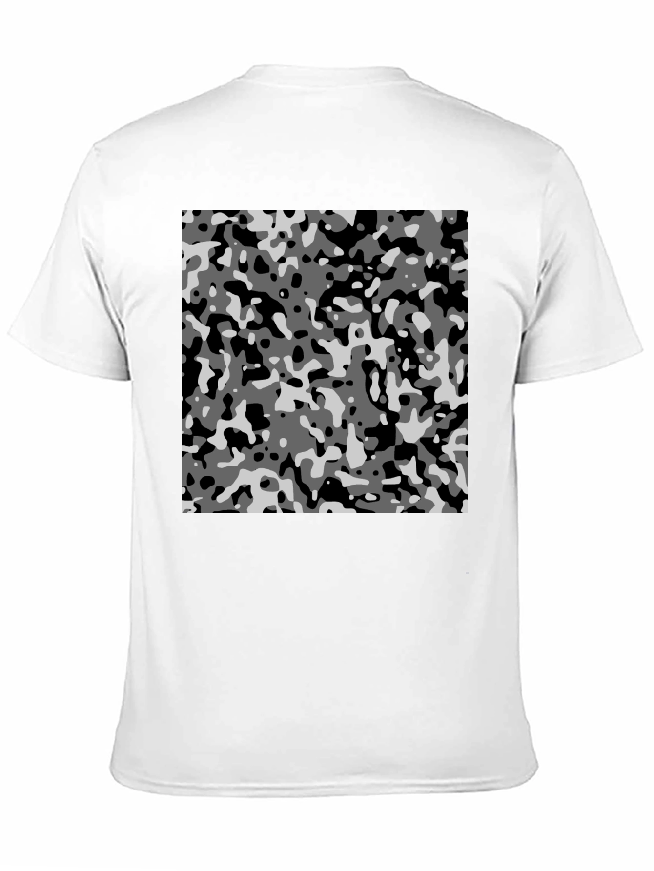 Urban Camo Print Black T-Shirt