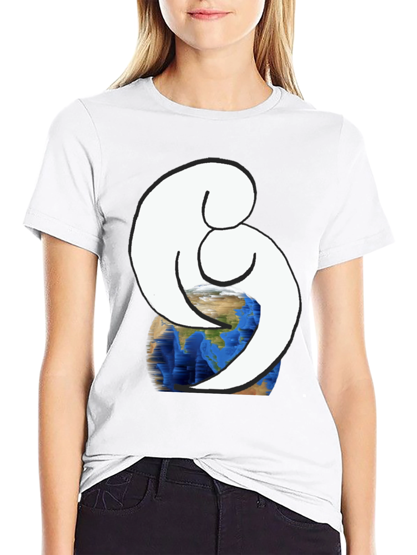 Embrace Earth Black Graphic Tee