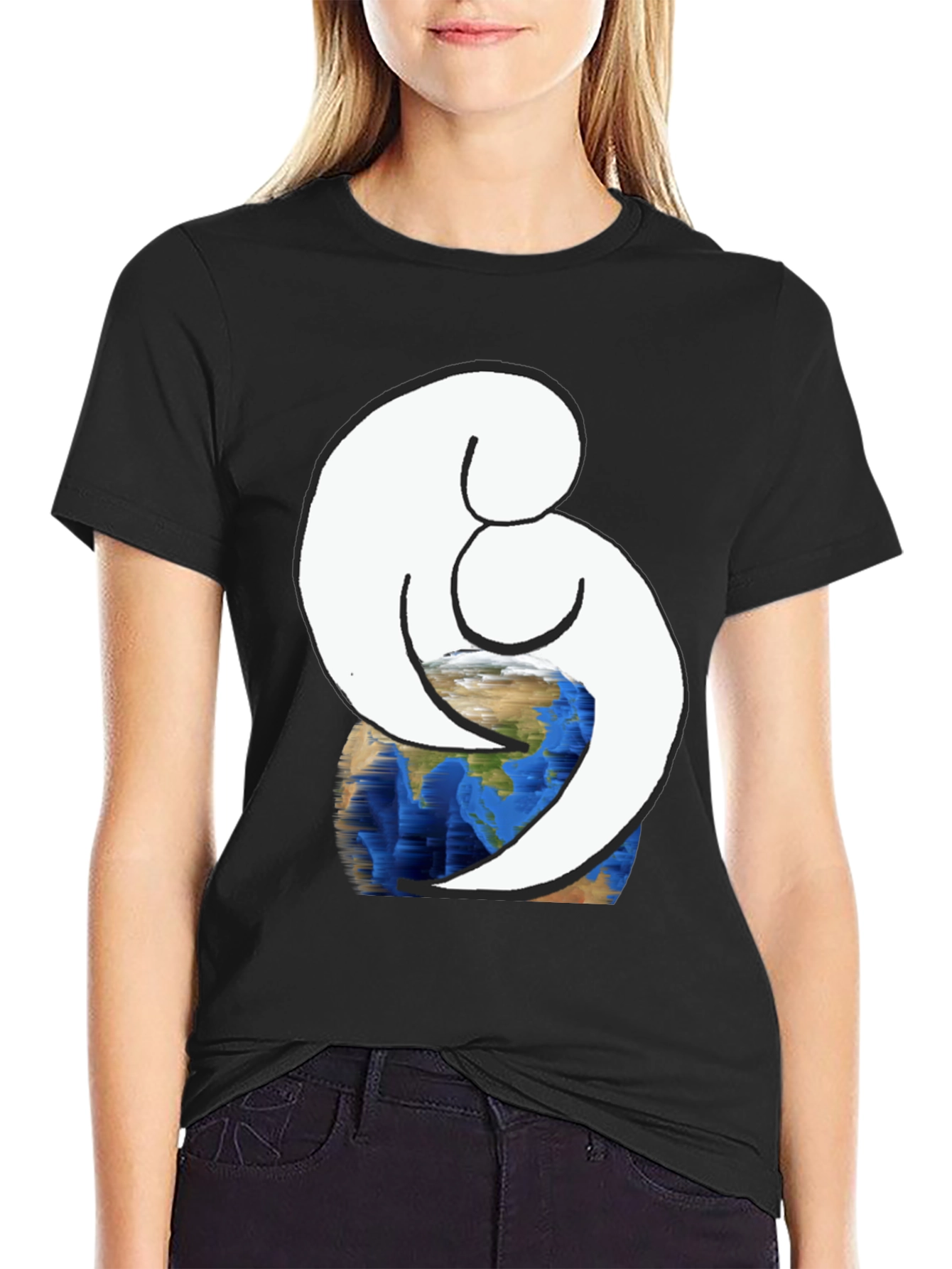 Embrace Earth Black Graphic Tee