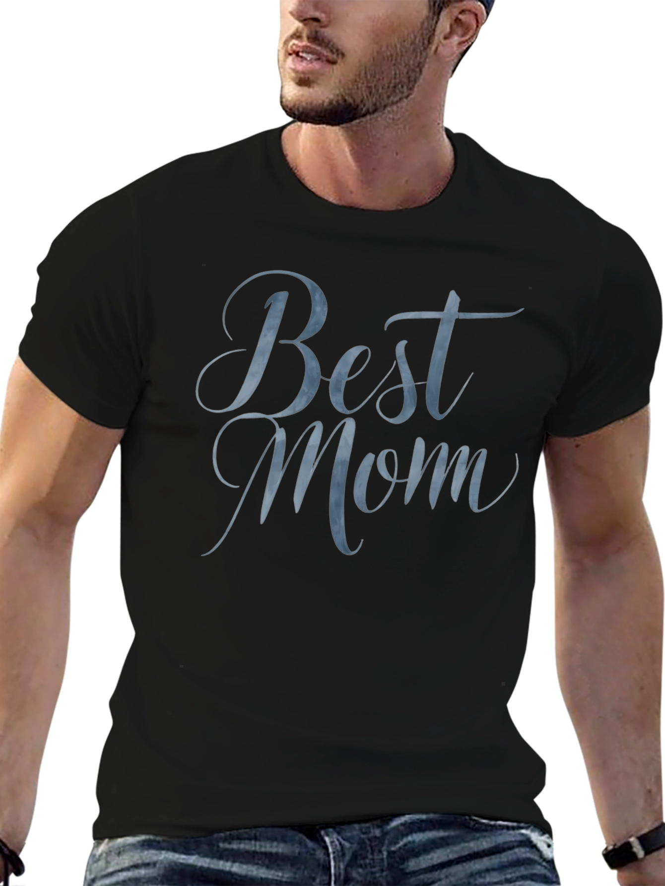 Best Mom Black Graphic Tee