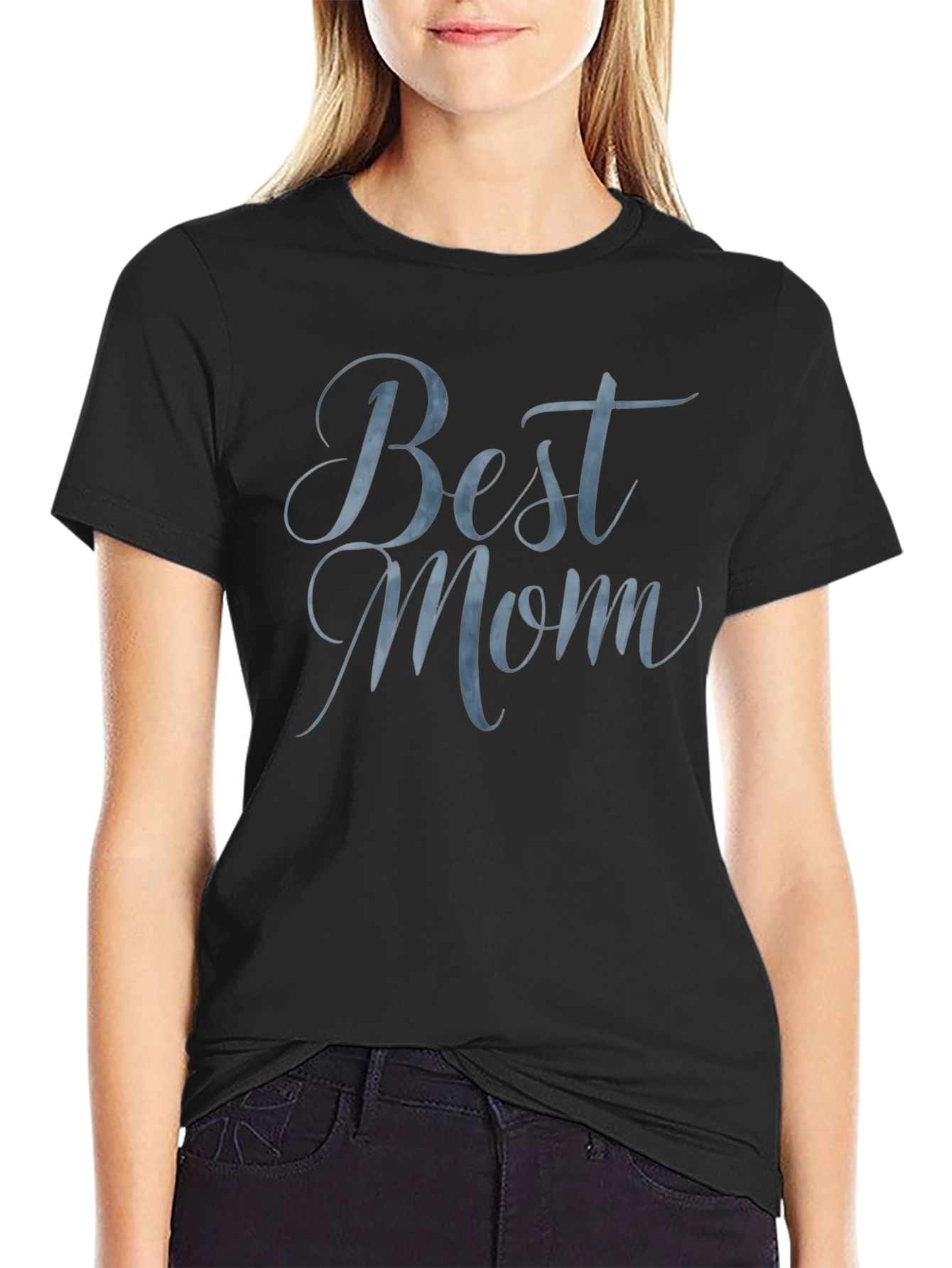 Best Mom Black Graphic Tee