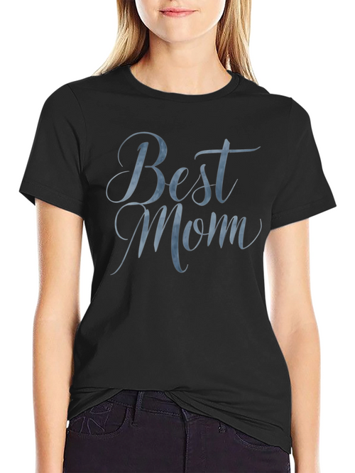 Best Mom Black Graphic Tee