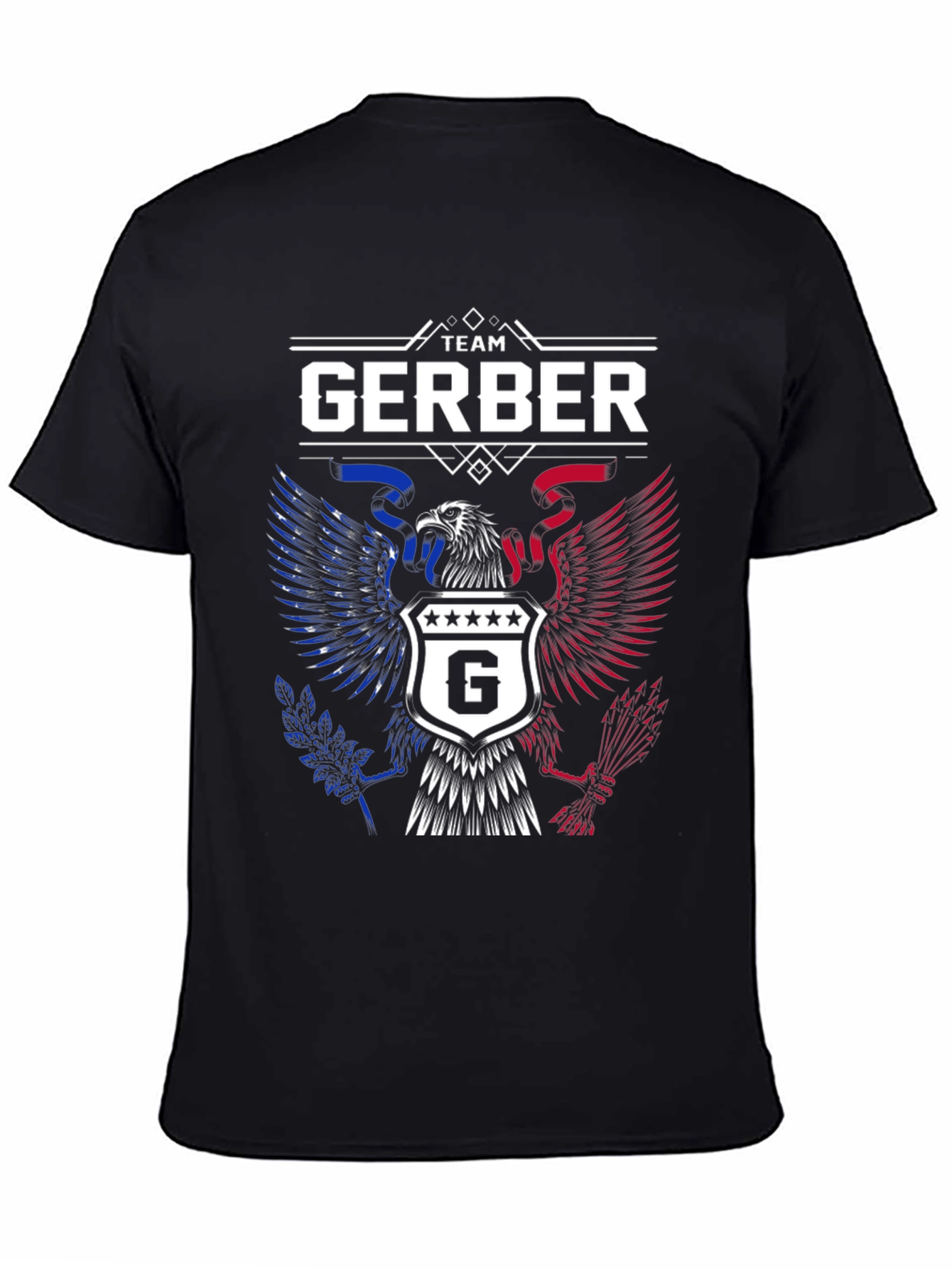 Team Gerber Eagle Patriotic Graphic T-Shirt