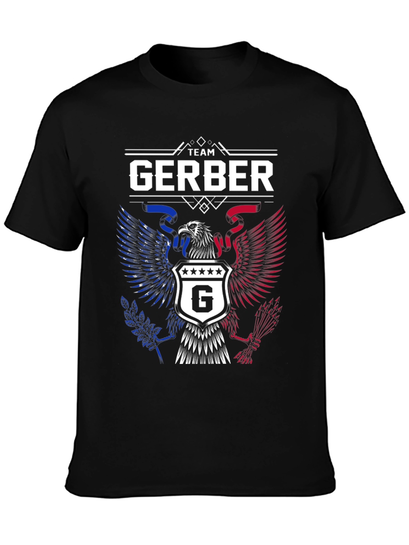Team Gerber Eagle Patriotic Graphic T-Shirt