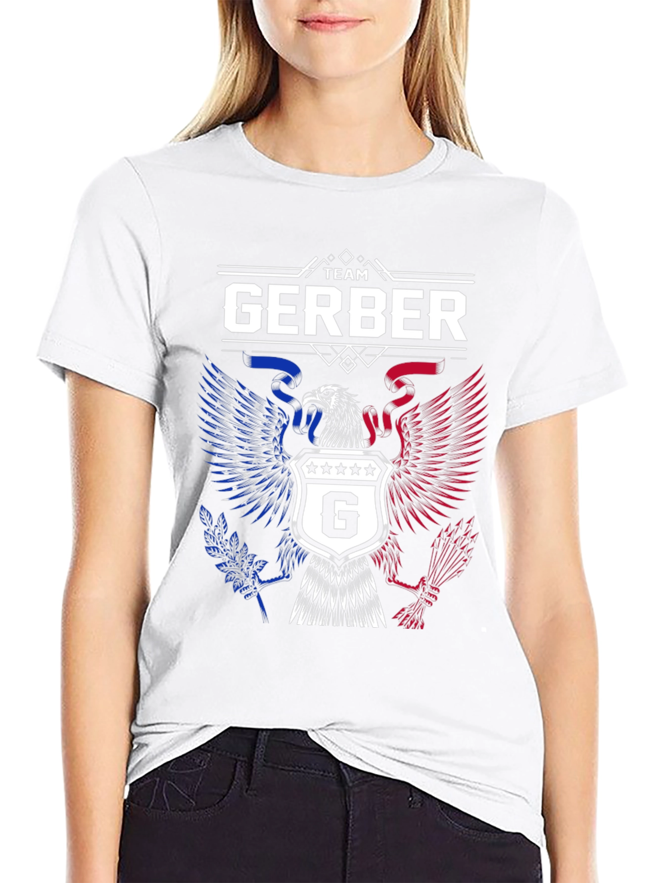 Team Gerber Eagle Patriotic Graphic T-Shirt