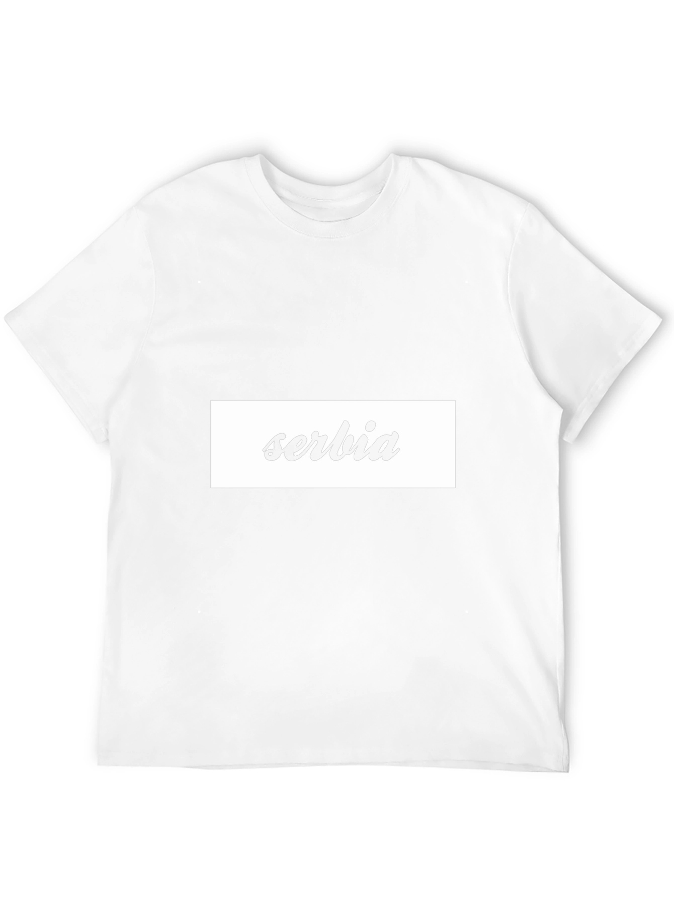 Serbia T-Shirt - Black Cotton Blend Casual Tee